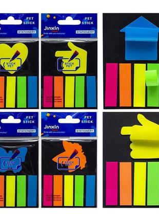 Закладка неоновая "stick notes" color-it р19-1 в ассортименте