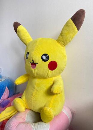 Велика м'яка іграшка пікачу 40 см, 2 в 1 іграшка-подушка,pikachu pokemon іграшки жовтий 40 см2 фото