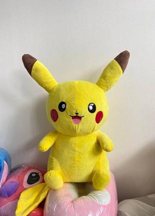 Велика м'яка іграшка пікачу 40 см, 2 в 1 іграшка-подушка,pikachu pokemon іграшки жовтий 40 см6 фото