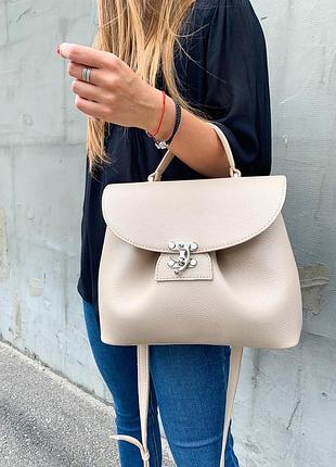 Сумка женская средняя натуральная кожа, слоновая кость флотар 333