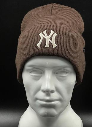 Оригинальная коричневая шапка 47 brand new york yankees  b-hymkr17ace-bwb4 фото
