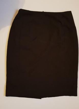 Классическая юбка карандаш черного цвета размер s,  h&m