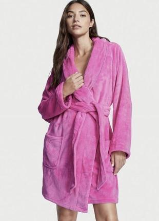 Короткий халатик short cozy robe victoria's secret оригинал