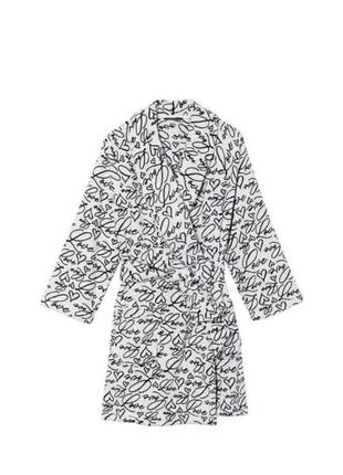 Короткий халатик short cozy robe victoria's secret оригинал2 фото