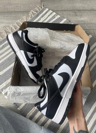 Кроссовки nike dunk low retro panda