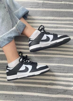 Кроссовки nike dunk low retro panda 5