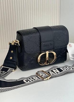 Сумка женская черная christian dior  кристиан диор кросс боди 2017