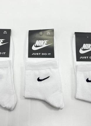 12 пар в упаковке, носки nike белые р. 40-451 фото