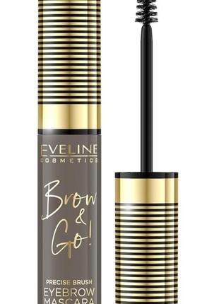 Тушь для бровей eveline cosmetics brow &amp; go! eyebrow mascara