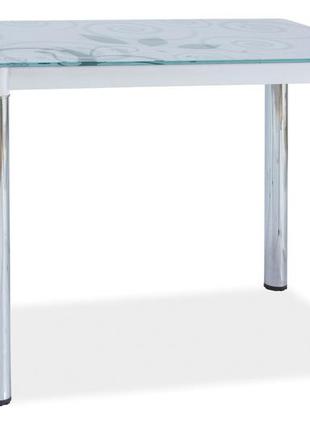 Стол обеденный signal мебель damar ll 100 х 60 см белый (damar2bch100)