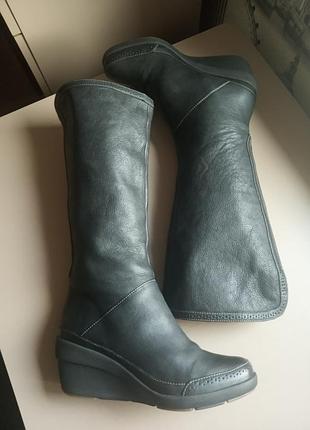 Сапоги clarks (6d/39-40) демисезонные из натуральной кожи7 фото