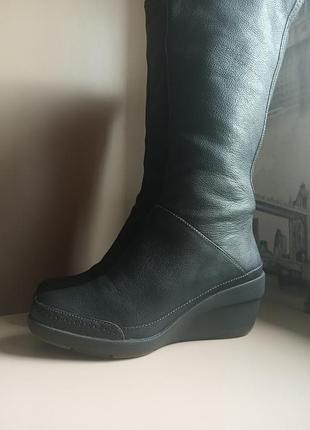 Сапоги clarks (6d/39-40) демисезонные из натуральной кожи3 фото