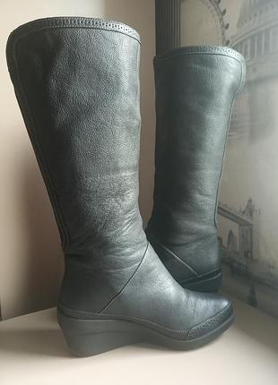 Сапоги clarks (6d/39-40) демисезонные из натуральной кожи5 фото
