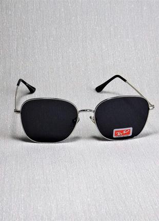 Женские солнцезащитные очки rb 665 черные хром3 фото