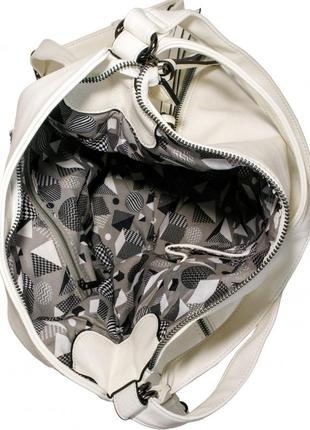 Жіноча сумочкака модна на кожен день, сумка рюкзак трансформер стильна містка красива якісна 122293 фото