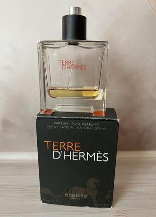 Парфюм terre d'hermès, флакон 2013 года выпуска.