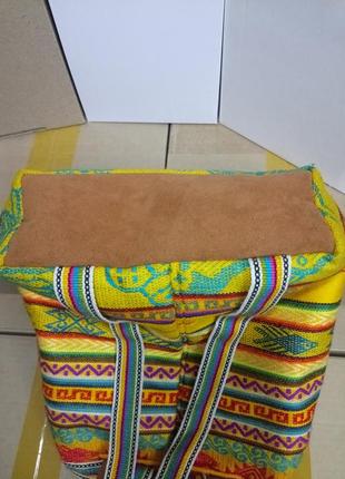 Легкий яскравий рюкзак з тканини cayman islands5 фото