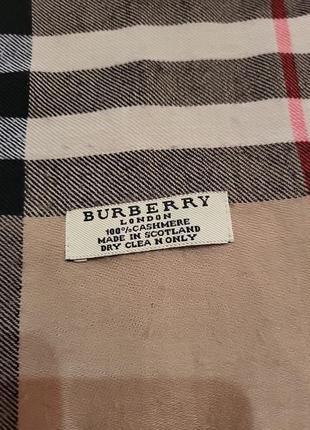 Кашемировый шарф палантин burberry2 фото