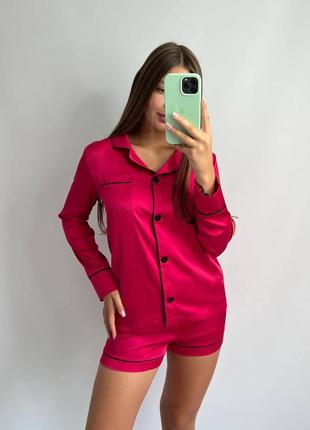 Розовая яркая пижама6 фото