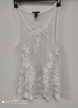 Майка ажурная forever 21 гг.м