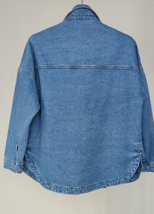 Джинсовая куртка оверсайз женский пиджак джинсовка туречки2 фото