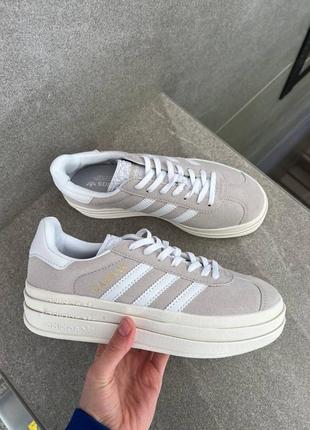 Кроссовки женские adidas gazelle bold platform адидас газели6 фото