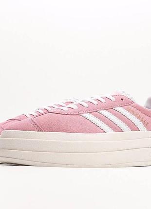 Кроссовки женские adidas gazelle bold platform адидас газели6 фото