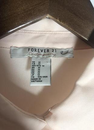 Блуза с рюшами розовая forever 213 фото