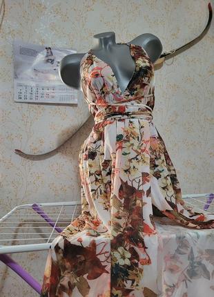 Новое платье ptl с биркой! платье в пол, макси сарафан❤️‍🔥6 фото