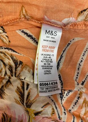 Тонкі батистові піжамні штани m&s 46 р.6 фото