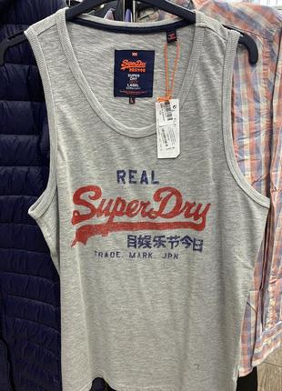 Оригинальная майка superdry vintage logo duo entry vest 2xl