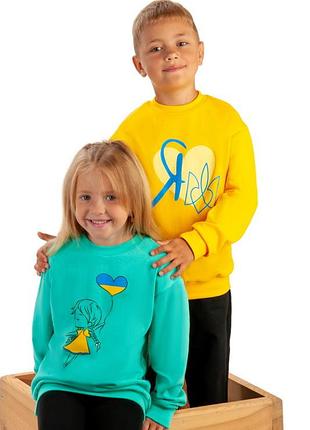 Толстовка с начесом для девочки