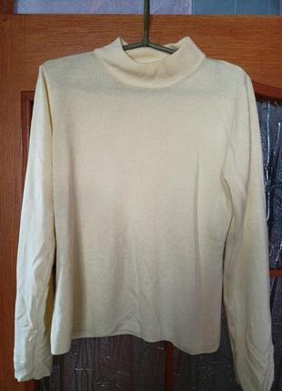 Кофта, гольф, свитер женский светло - лимонного цвета