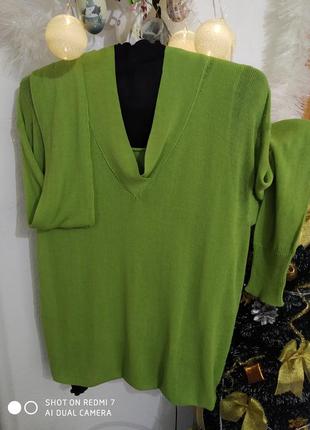 Тоненький крутой джемпер-двойочка,