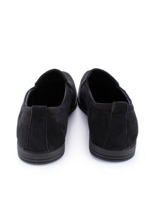 Мужские черные туфли эко замша замшевые2 фото