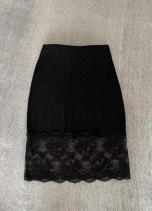 Юбка с кружевом