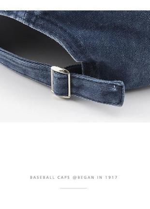 Вінтажна ретро кепка бейсболка джинсова джинс бавовняна бейсбольна кепка з написом los angeles вінтаж7 фото