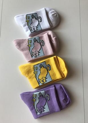 Цветные носки женские набор 4 пары3 фото