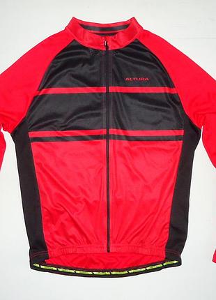 Велоджерсі altura long sleeve red black jersey (l)