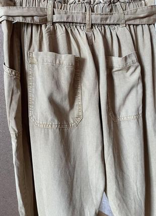 Брюки карго на высокой посадке5 фото