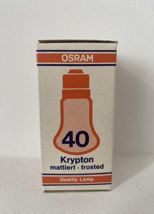 Osram krypton 40 w e27 лампа розжарювання