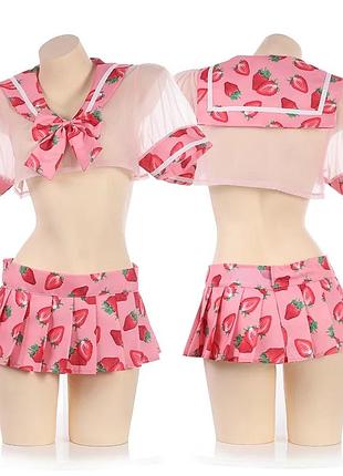 Костюм полуничка 🍓 для рольових ігор комплект