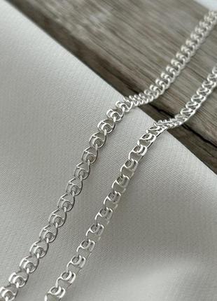 Ланцюжок зі срібла з плетінням лав жіночий 60 см