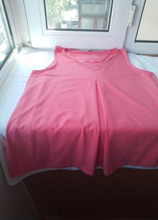 Брендовая вискозная трикотажная блуза блузка большого размера батал8 фото