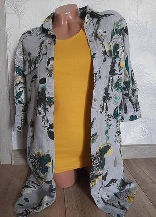 Рубашка-туника вискоза +майка next