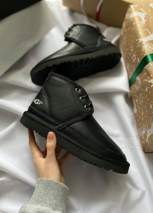 Уггі ugg neumel "leather black"