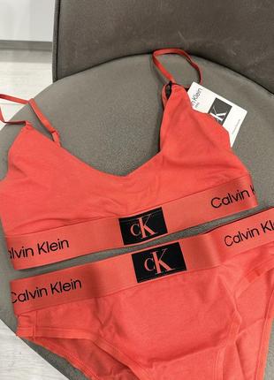 Calvin klein оригінал набір білизни комплект трусики і бра4 фото