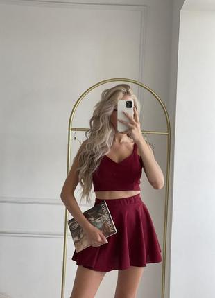 Костюм топ та спідниця