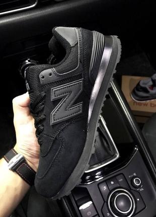 Кроссовки женские new balance 574 all black