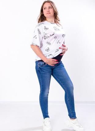 Джинсы для беременных хлопковые джинсы с высоким поясом туречковая скинни3 фото